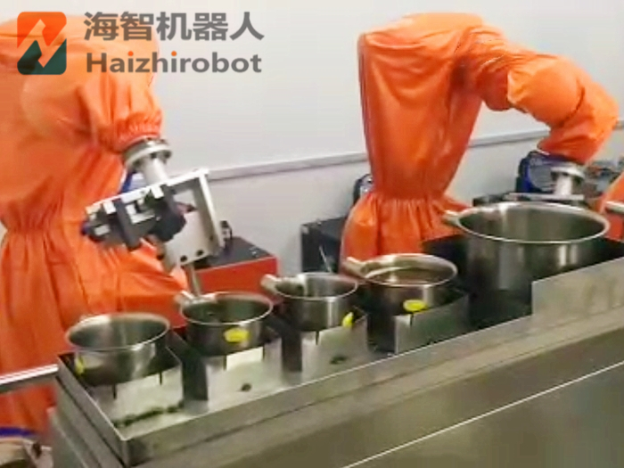 機器人炒菜 機械手臂做飯做菜